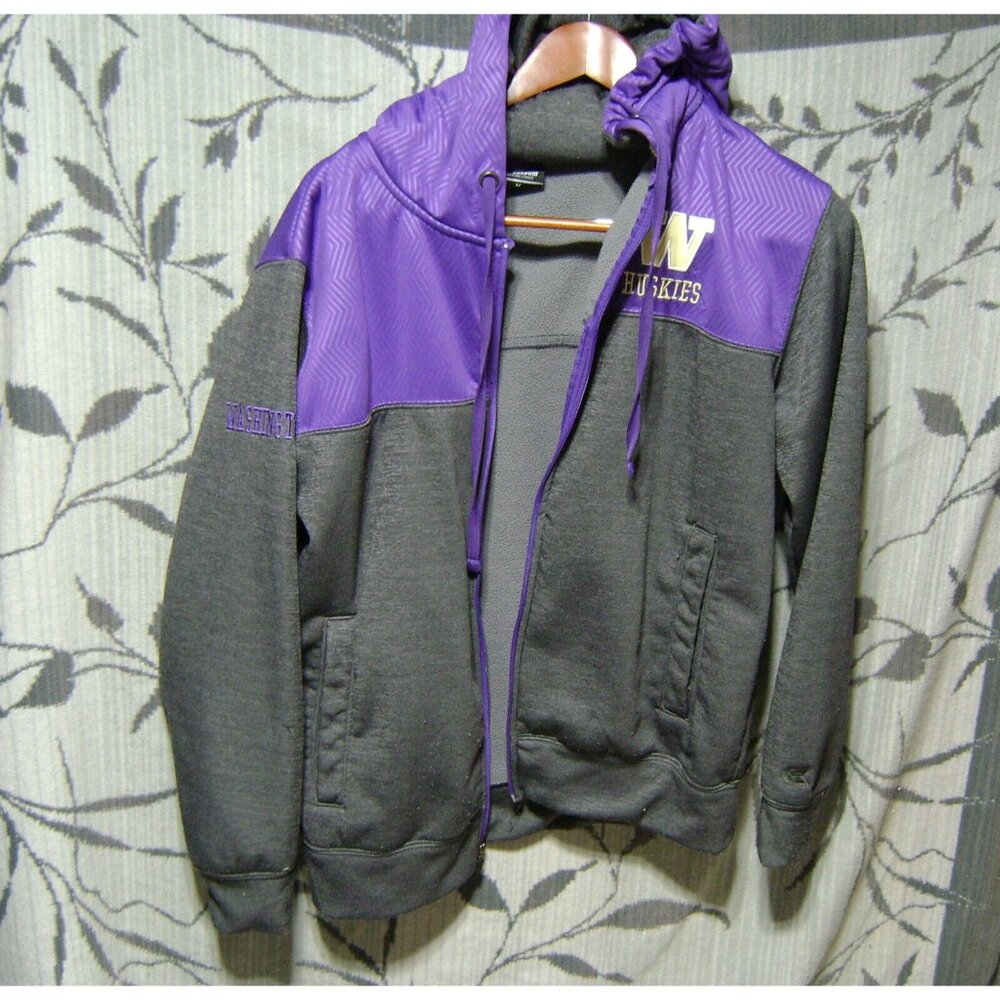 Men's Colosseum Washington Huskies Full-Zip Jacket Size Medium